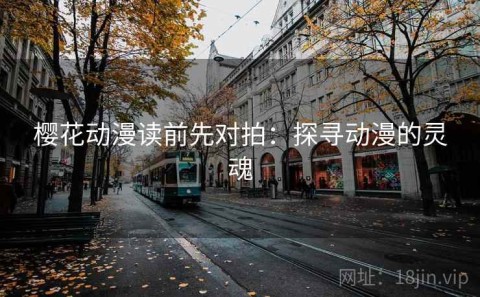 樱花动漫读前先对拍：探寻动漫的灵魂