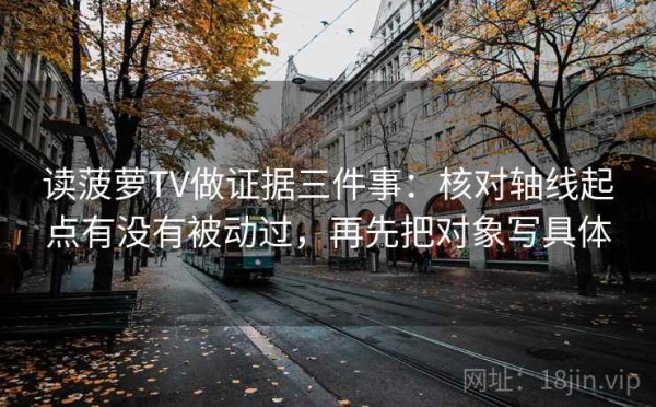 读菠萝TV做证据三件事：核对轴线起点有没有被动过，再先把对象写具体