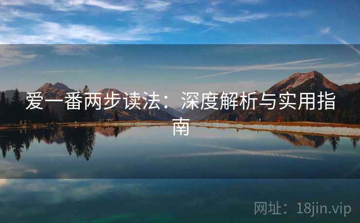 爱一番两步读法：深度解析与实用指南