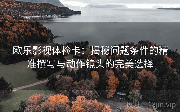 欧乐影视体检卡：揭秘问题条件的精准撰写与动作镜头的完美选择